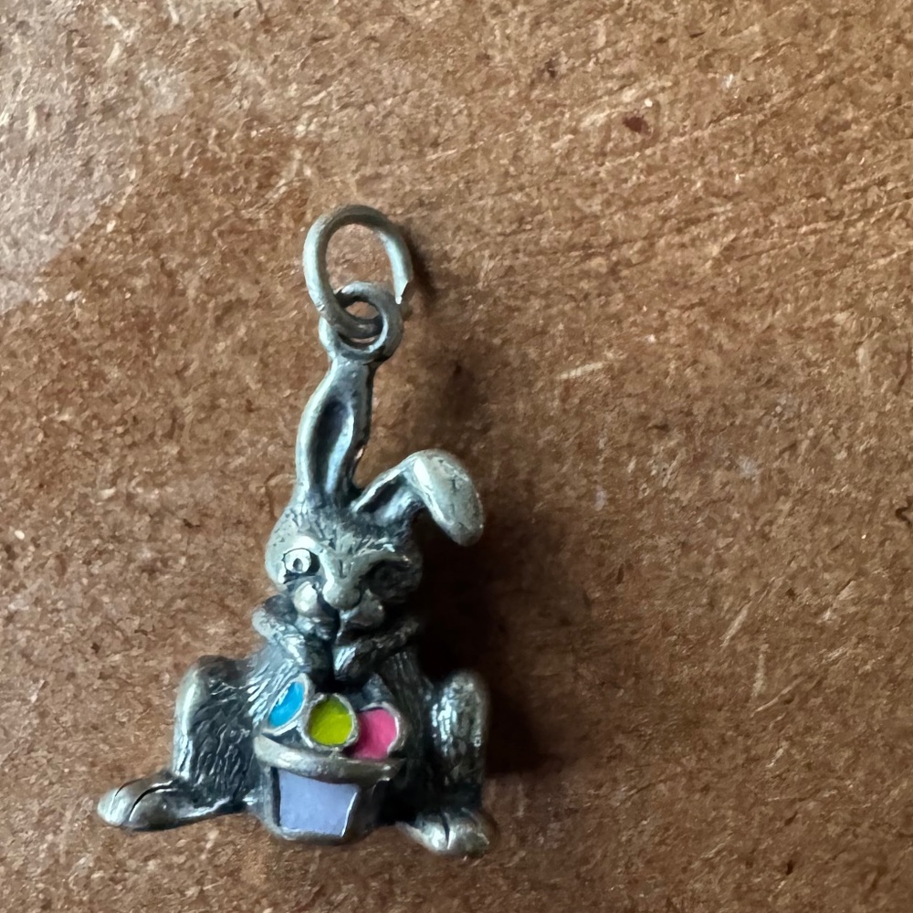 Easter bunny pandora charm